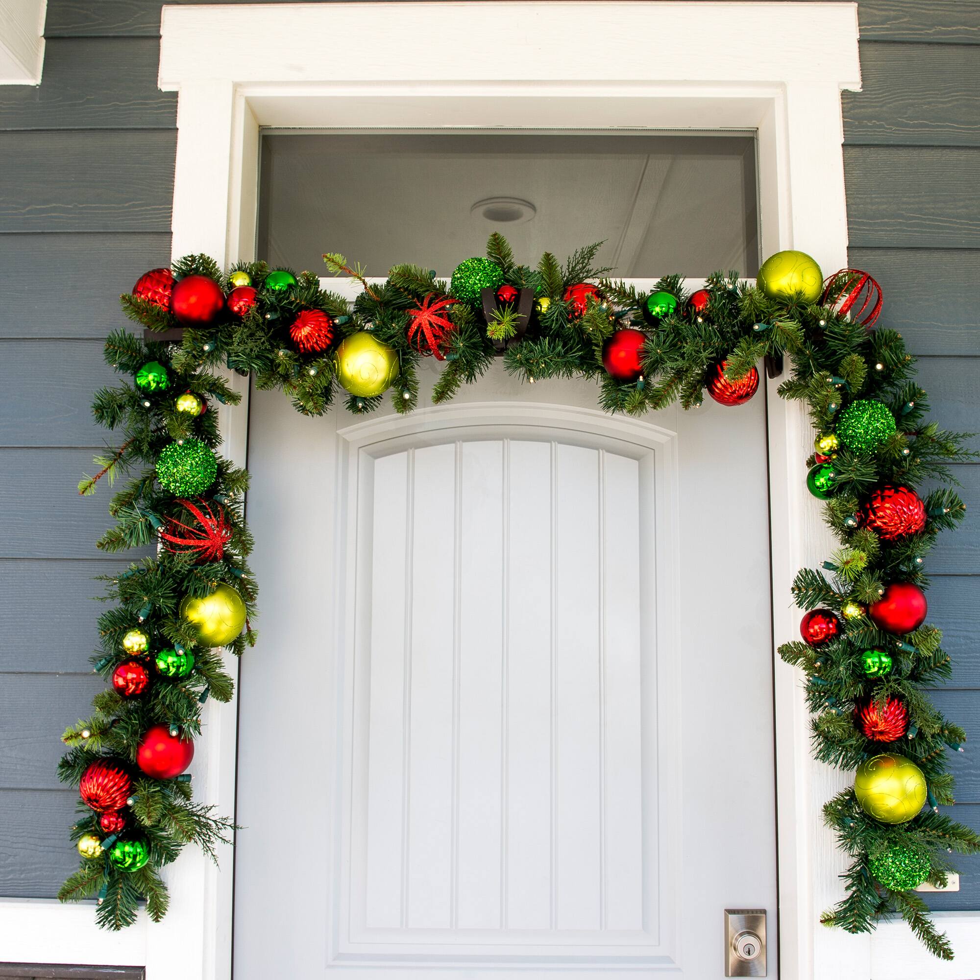 Village Lighting 9ft. Pre-Lit LED Festive Holiday Christmas Garland